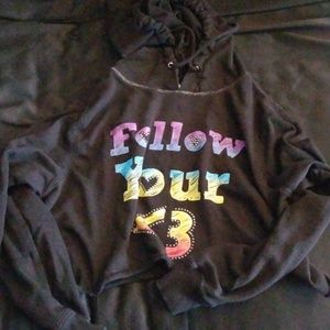 Womens cropped hoodie